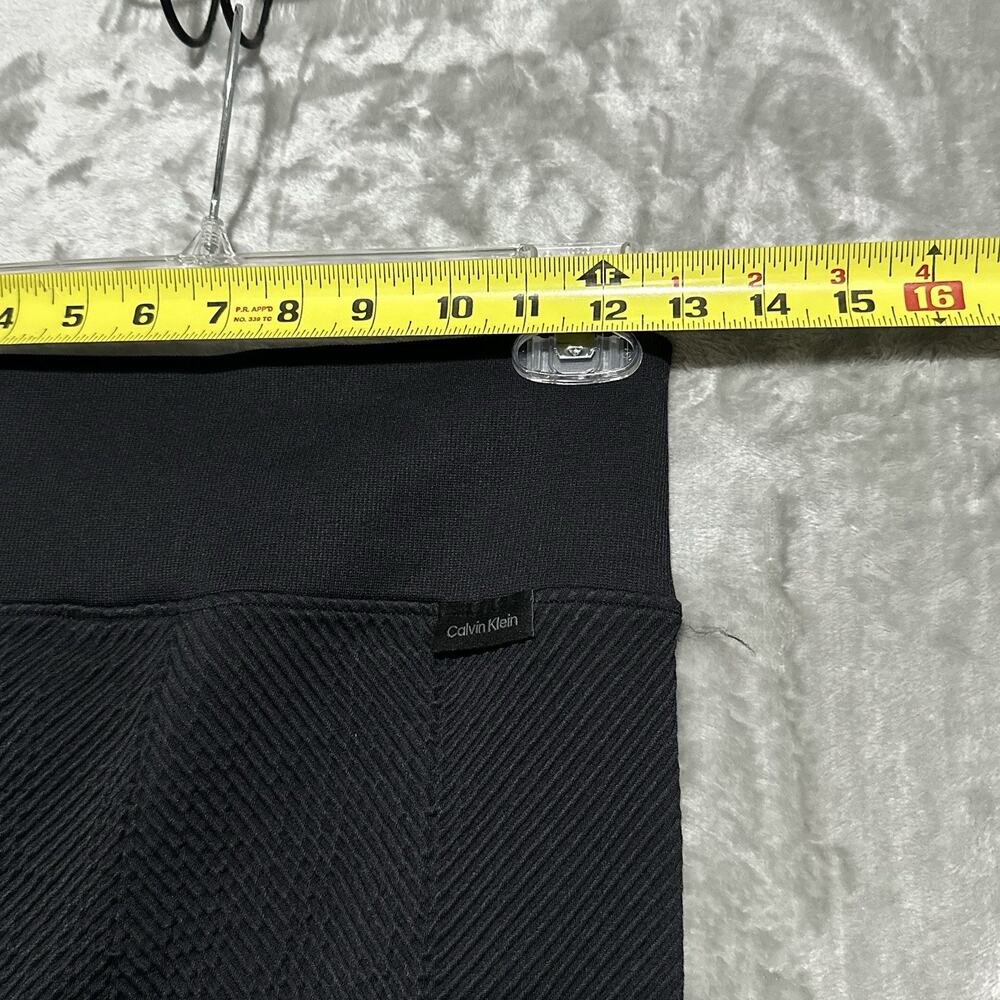 NWT Calvin Klein Sport Performance Leggings Womens Size M Black Textured Stretch - Picture 11 of 13